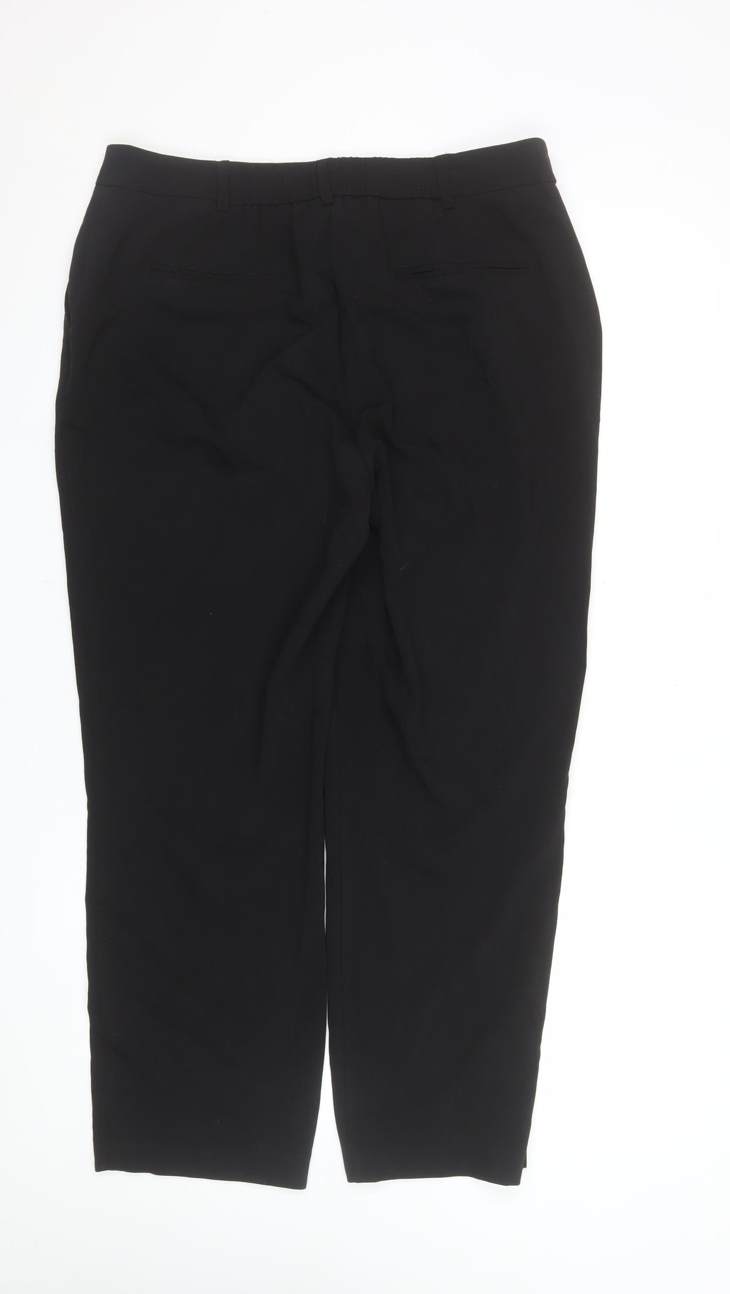 Dunnes Women's Black Straight Leg Trousers Size 14