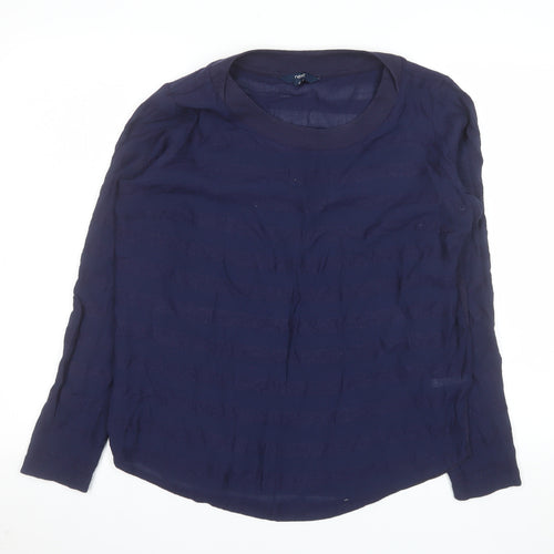 Next Women’s Blue Long Sleeve Basic Blouse Size 14