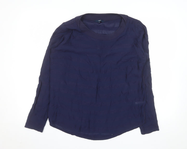Next Women’s Blue Long Sleeve Basic Blouse Size 14