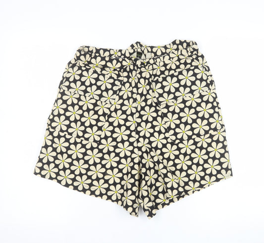 Orla Kiely x Regatta Women's Black Floral Cargo Shorts UK 14