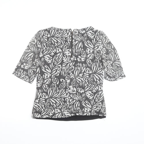 Principles by Ben de Lisi Women’s Black Floral Tunic Blouse Size 10