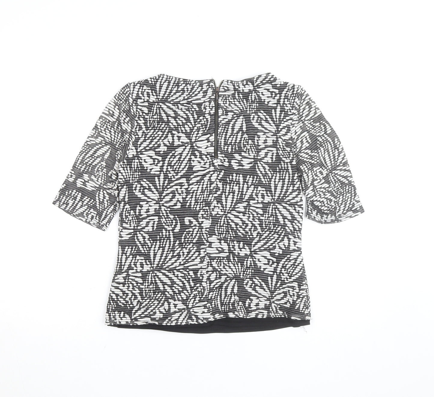 Principles by Ben de Lisi Women’s Black Floral Tunic Blouse Size 10