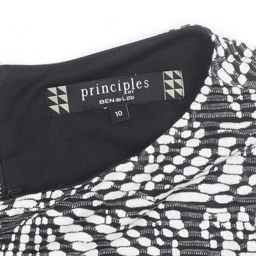 Principles by Ben de Lisi Women’s Black Floral Tunic Blouse Size 10
