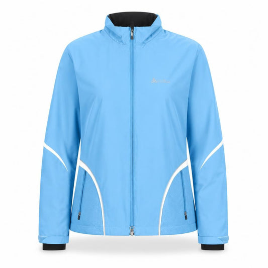 Odlo Women's Blue Windbreaker Jacket Size 12 Lightweight Cycling Outdoor
