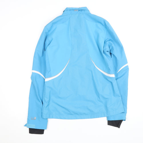 Odlo Women's Blue Windbreaker Jacket Size 12 Lightweight Cycling Outdoor