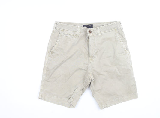American Eagle Men’s Beige Chino Shorts Size 32 Regular Fit Summer