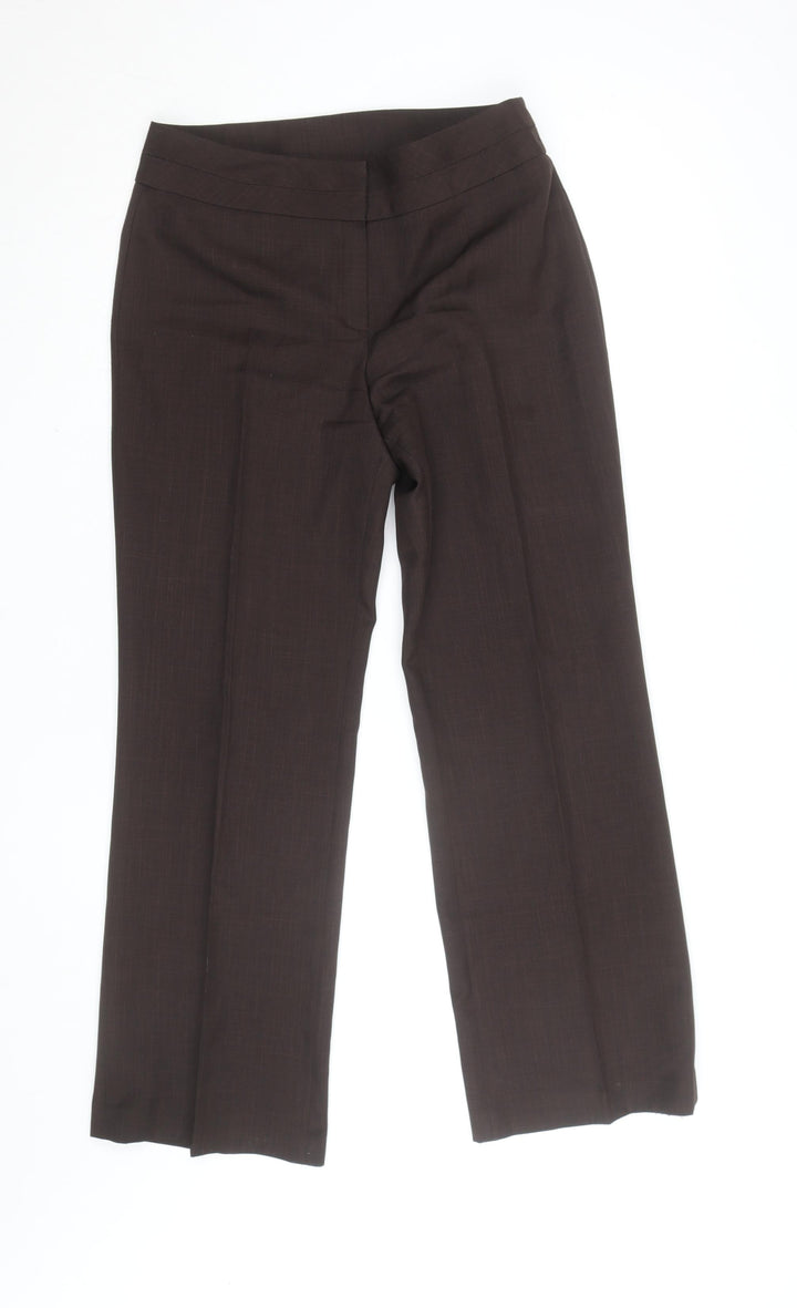 Debenhams Collection Women Brown Size 12 Straight Leg Dress Trousers