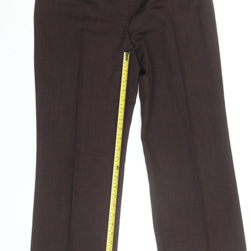 Debenhams Collection Women Brown Size 12 Straight Leg Dress Trousers