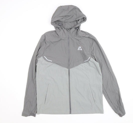 Montirex Men's Grey S Curve 2.0 Windbreaker Jacket