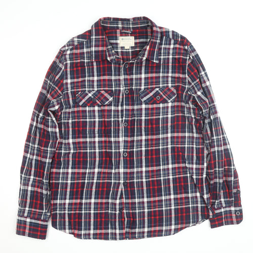 Mountain Warehouse Men's Multicoloured Flannel Plaid Button-Up Shirt XL