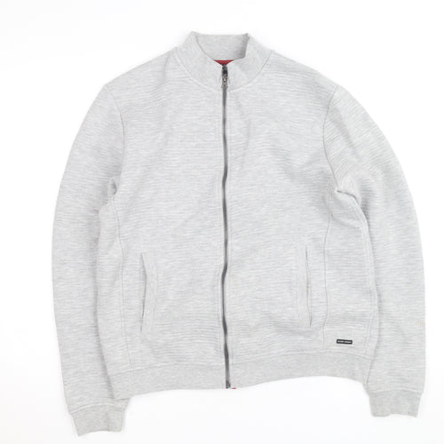 Guide London Men's Grey Full Zip Sweatshirt Jacket M