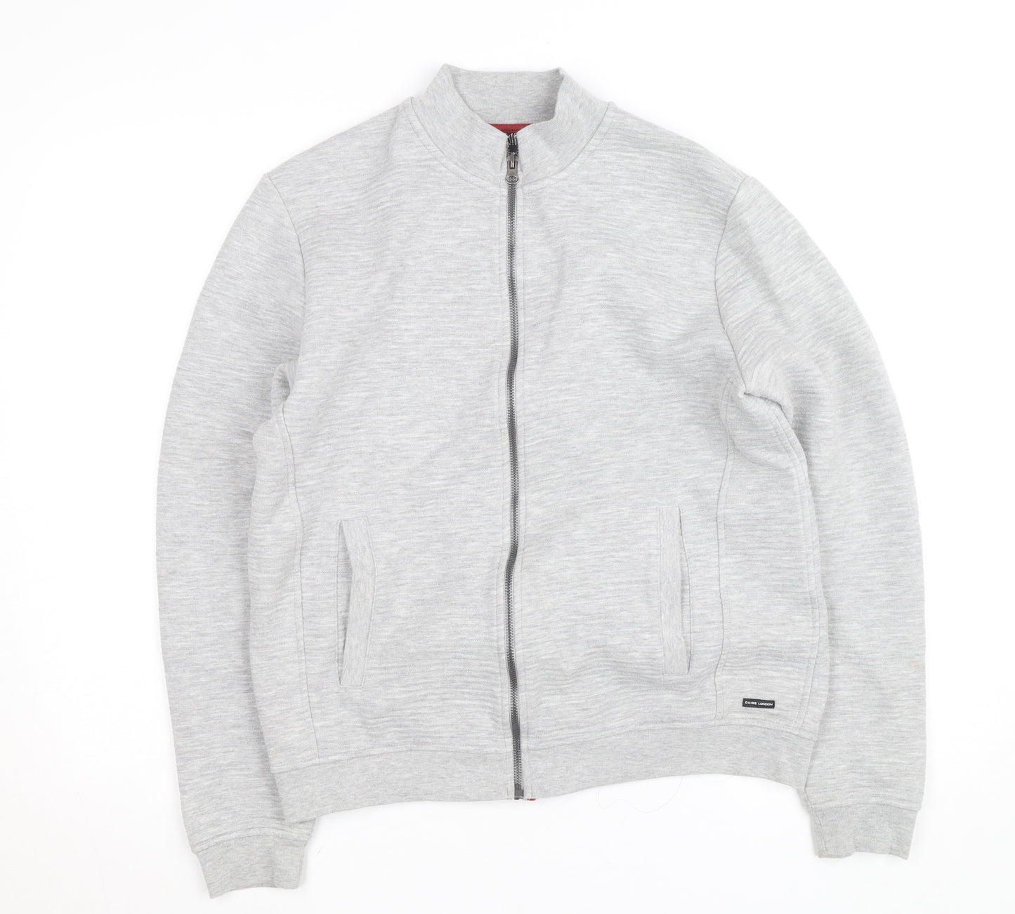 Guide London Men's Grey Full Zip Sweatshirt Jacket M