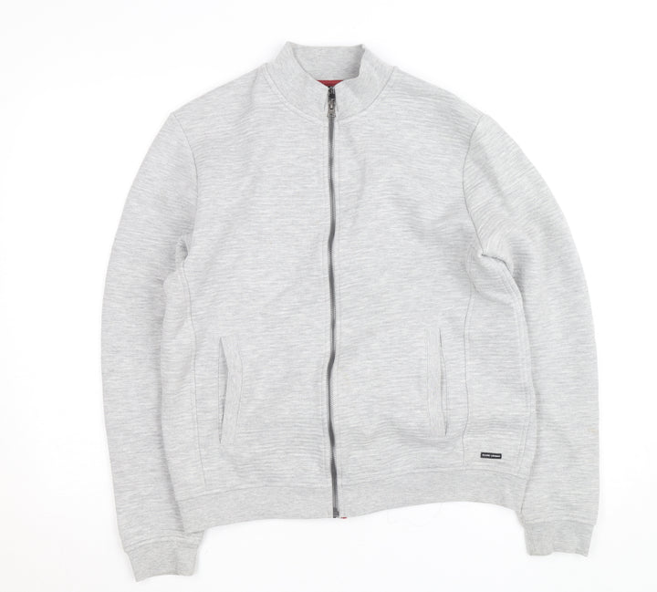 Guide London Men's Grey Full Zip Sweatshirt Jacket M