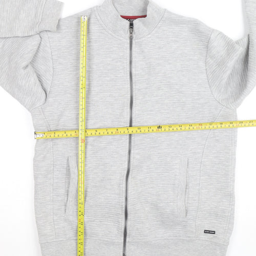 Guide London Men's Grey Full Zip Sweatshirt Jacket M