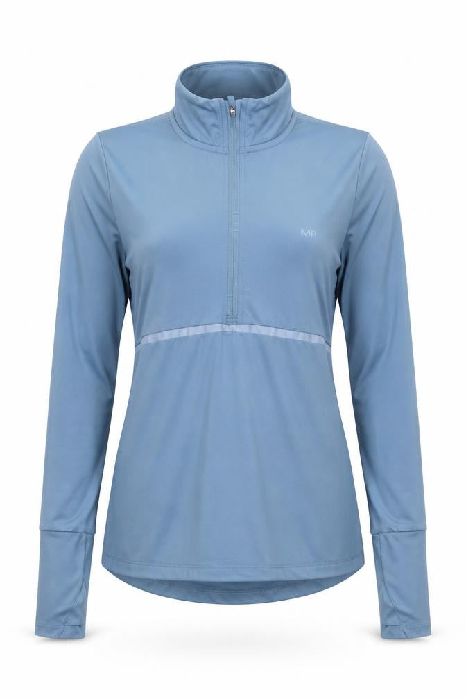 Myprotein Women's Blue XS 1/2 Zip Lightweight Track Jacket