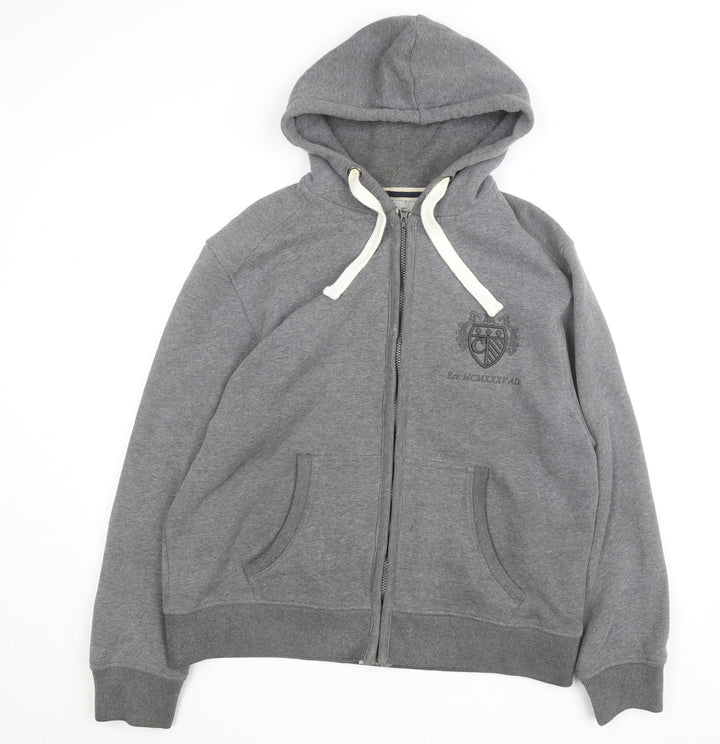 Paul Costelloe Men’s Grey Full Zip Hoodie Size L