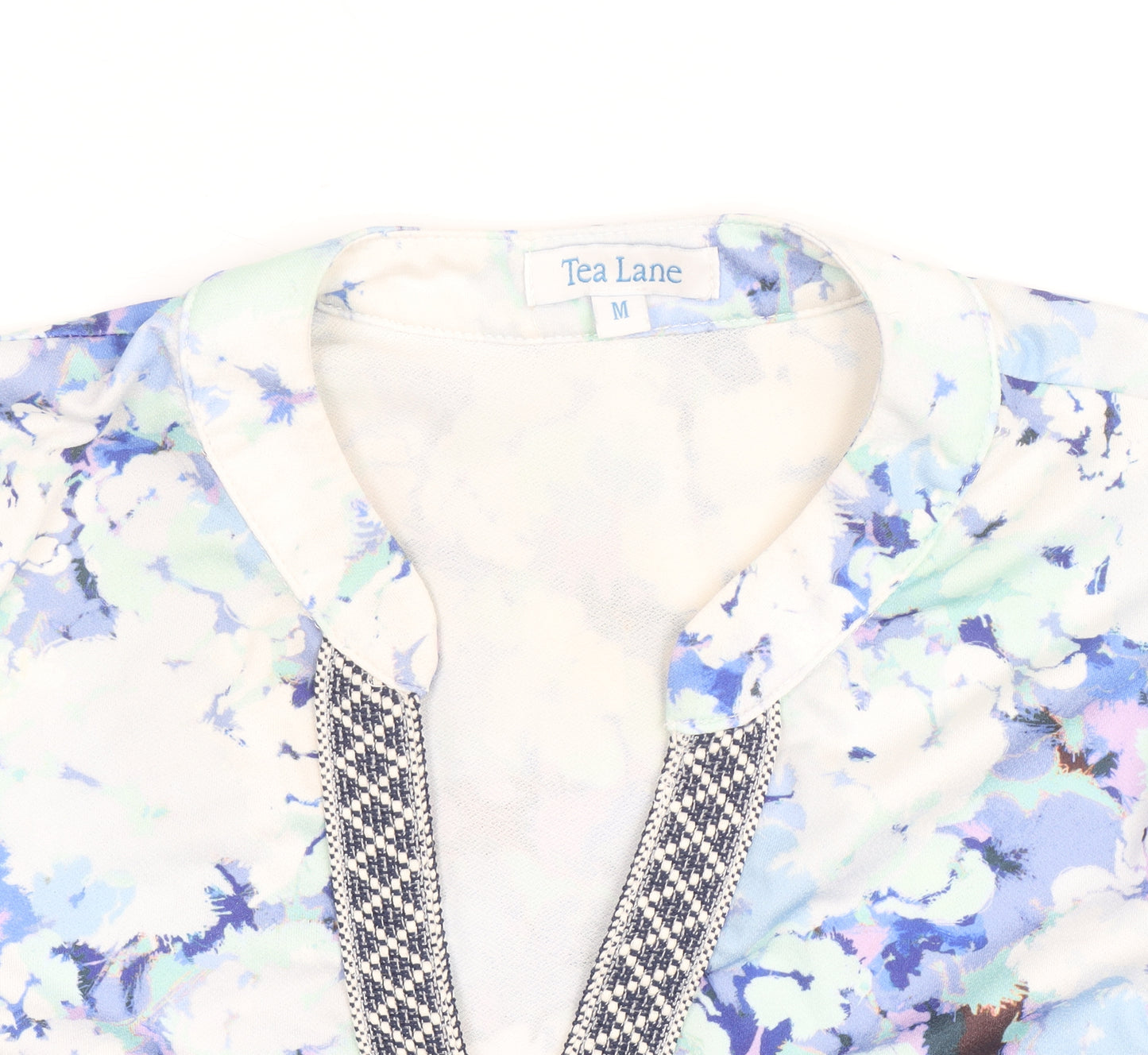 Tea Lane Women's Multicoloured Floral Tunic Blouse M