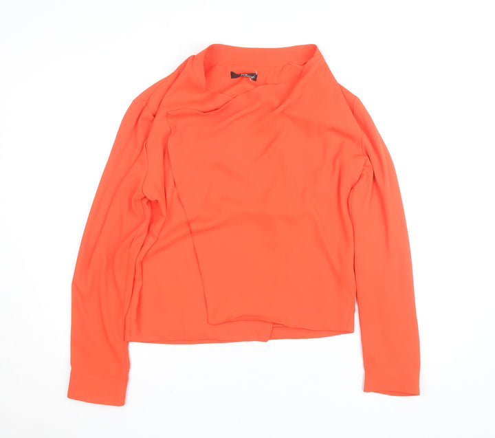 Jacques Vert Women’s Orange Long Sleeve Cowl Neck Blouse Size 12