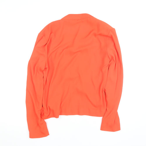 Jacques Vert Women’s Orange Long Sleeve Cowl Neck Blouse Size 12