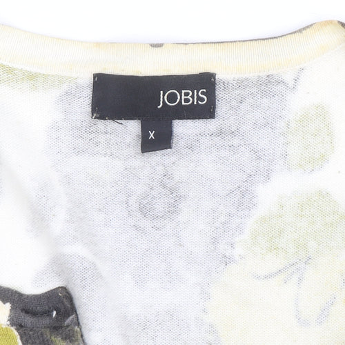 Jobis Women's Multicoloured Floral Button-Up Knit Cardigan XS
