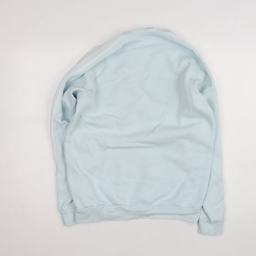 Adidas Women’s Light Blue Sweatshirt Small Crew Neck Pullover Cotton Blend
