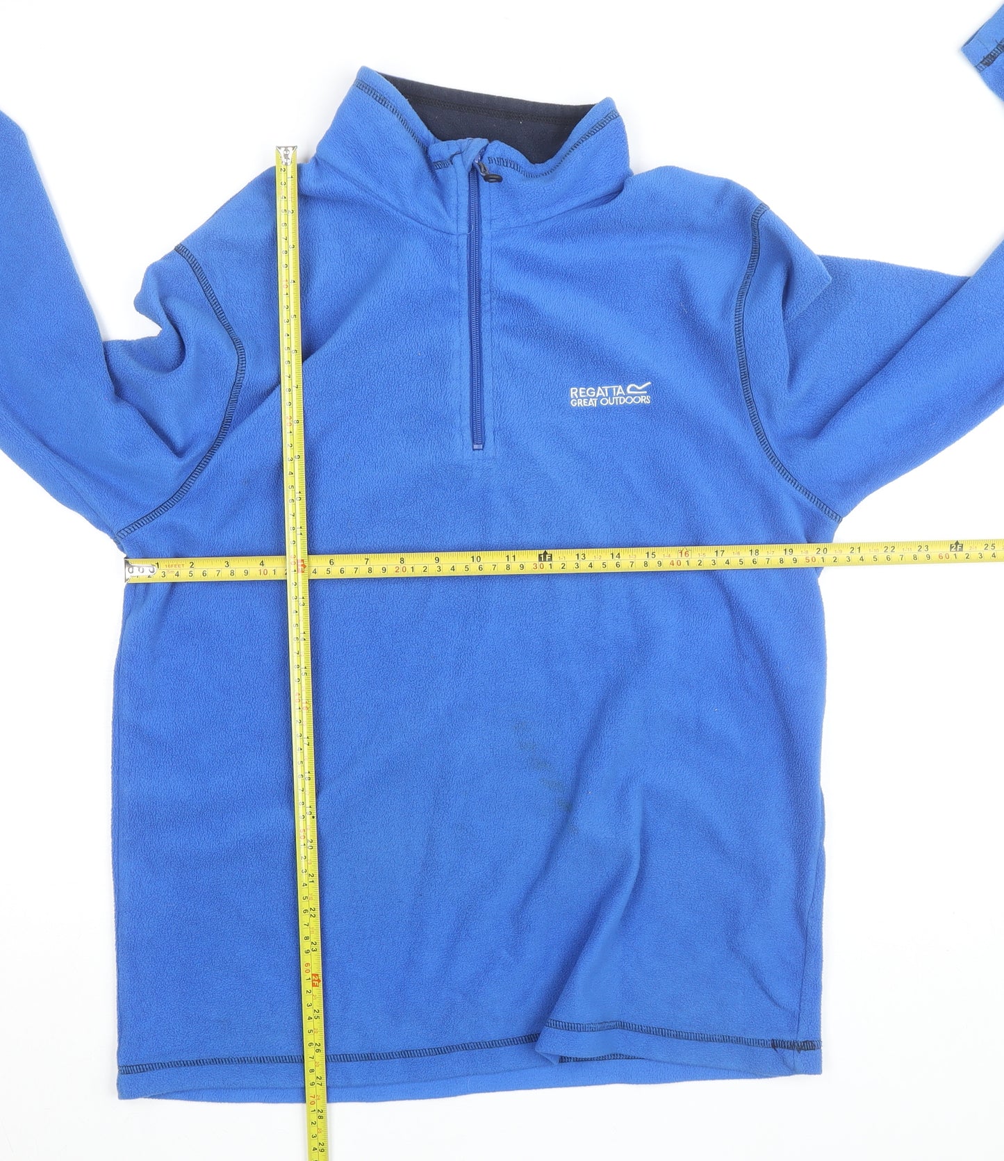 Regatta Mens Blue Fleece 1/2 Zip Activewear Jacket Size L