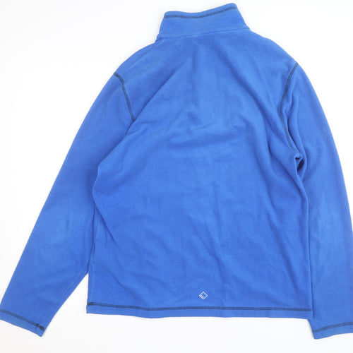Regatta Mens Blue Fleece 1/2 Zip Activewear Jacket Size L