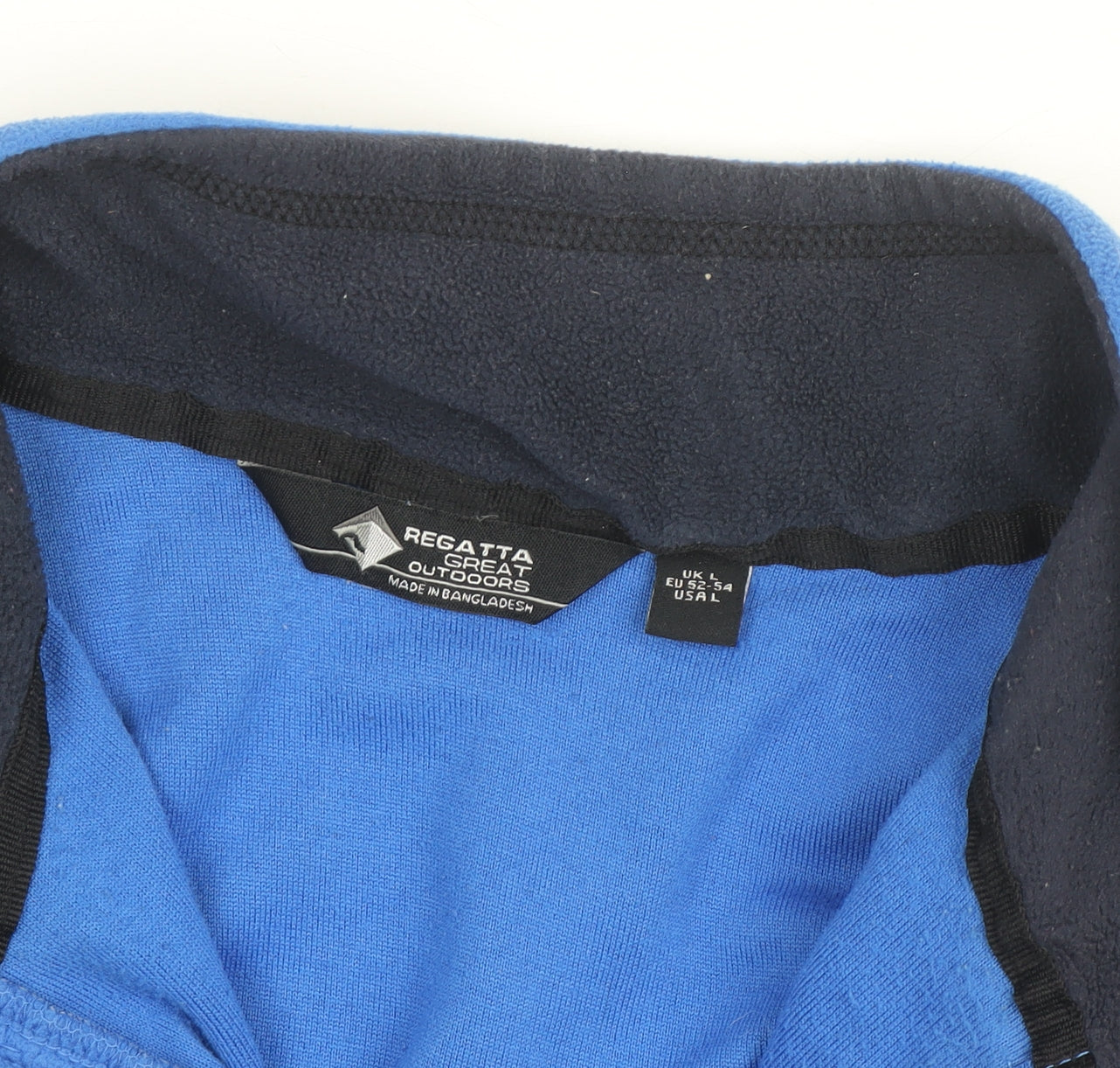 Regatta Mens Blue Fleece 1/2 Zip Activewear Jacket Size L