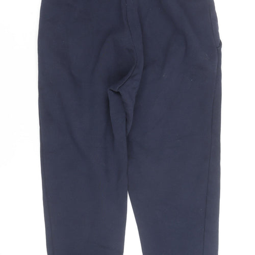Diesel Women's Blue Jogger Sweatpants S Regular Fit Cotton Blend