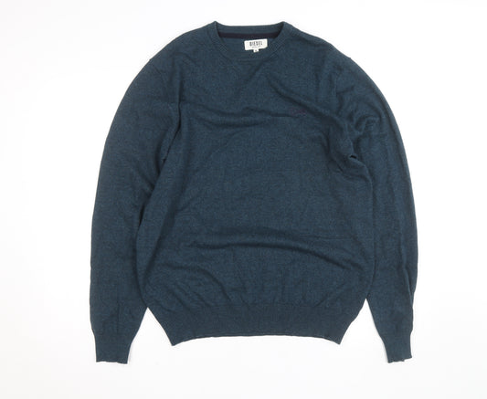 Diesel Men's Blue XL Crew Neck Pullover Jumper