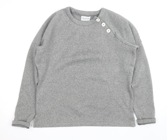 Craghoppers Men's Grey Button Neck Fleece Jumper Size L