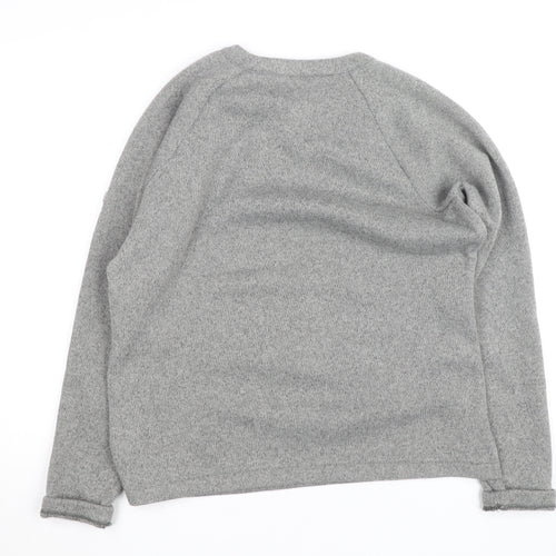 Craghoppers Men's Grey Button Neck Fleece Jumper Size L