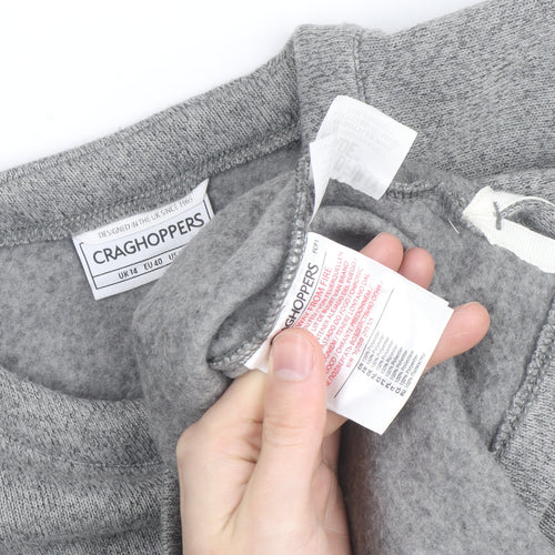 Craghoppers Men's Grey Button Neck Fleece Jumper Size L