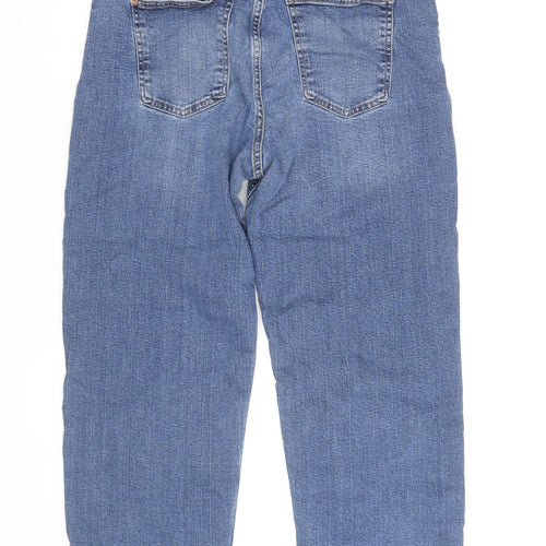 Marks and Spencer Men's Blue Regular Fit Straight Denim Jeans Size 14