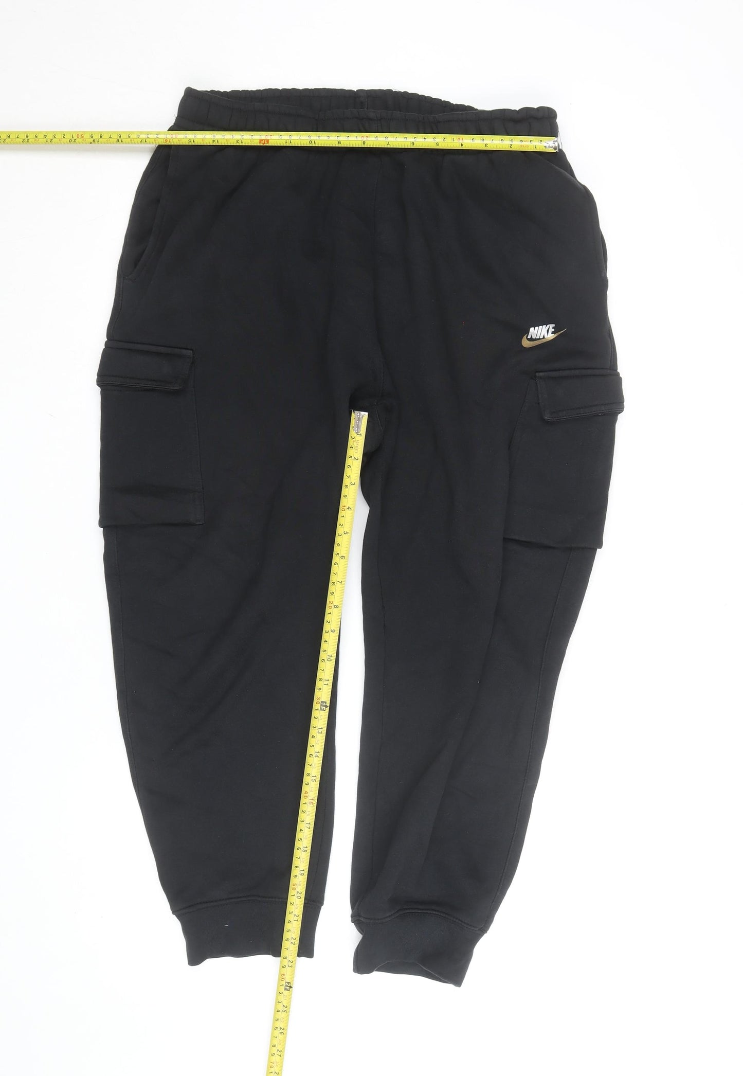 Nike Womens Black Jogger Fleece Sweatpants L Regular Fit