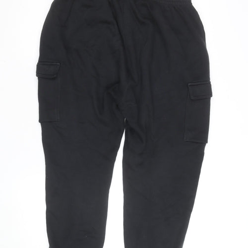 Nike Womens Black Jogger Fleece Sweatpants L Regular Fit