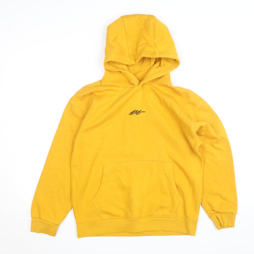 Next Boys Yellow Pullover Hoodie 12 Years Cotton Blend Sweatshirt