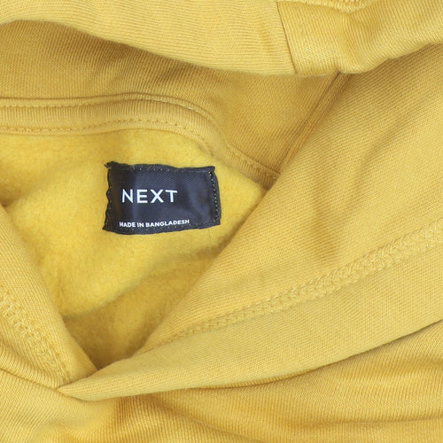 Next Boys Yellow Pullover Hoodie 12 Years Cotton Blend Sweatshirt