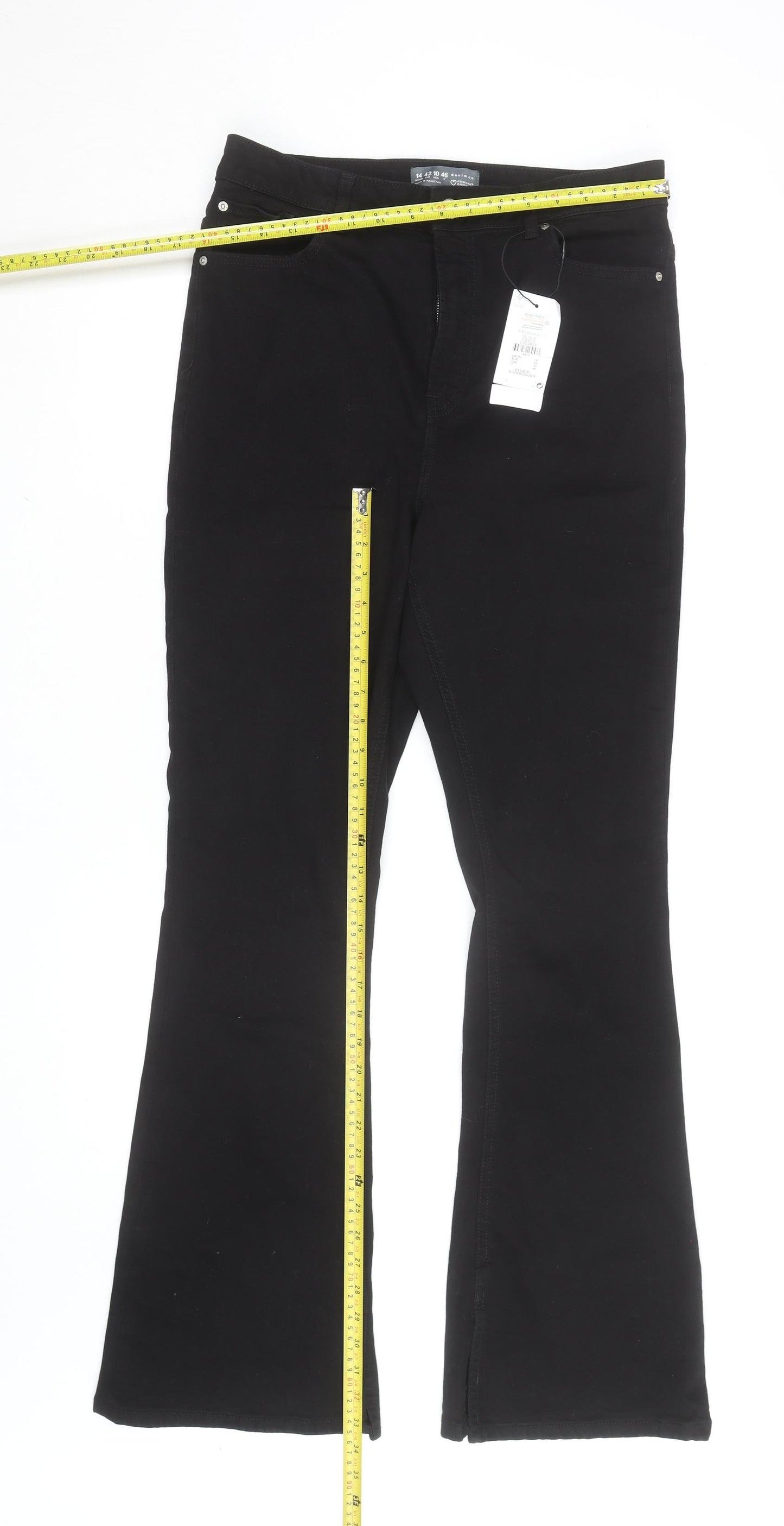 Primark Women’s Black Bootcut Stretch Denim Jeans Size 14