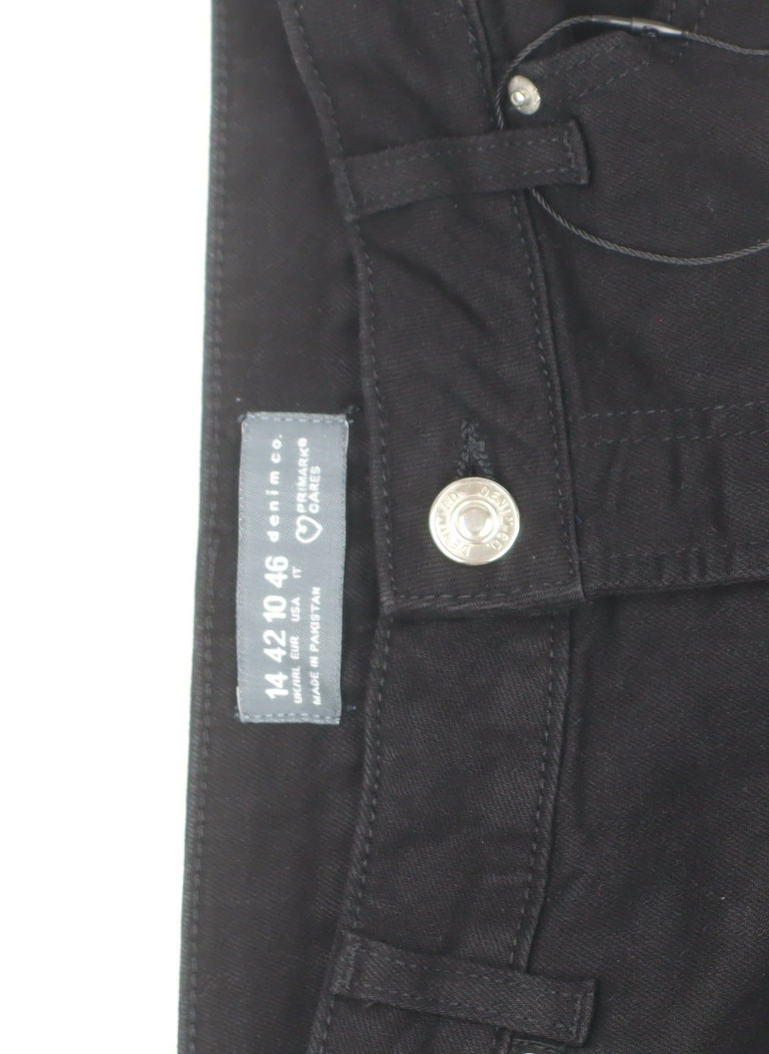 Primark Women’s Black Bootcut Stretch Denim Jeans Size 14