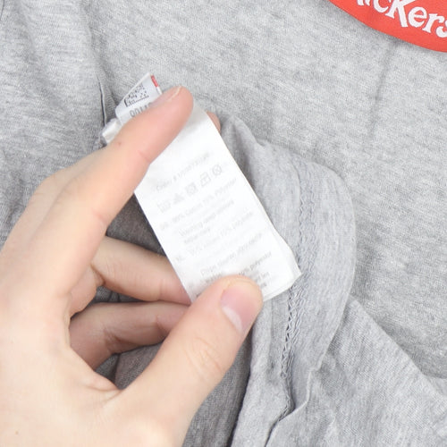 Kickers Men's Grey Tank Top M Graphic Print Activewear Vest