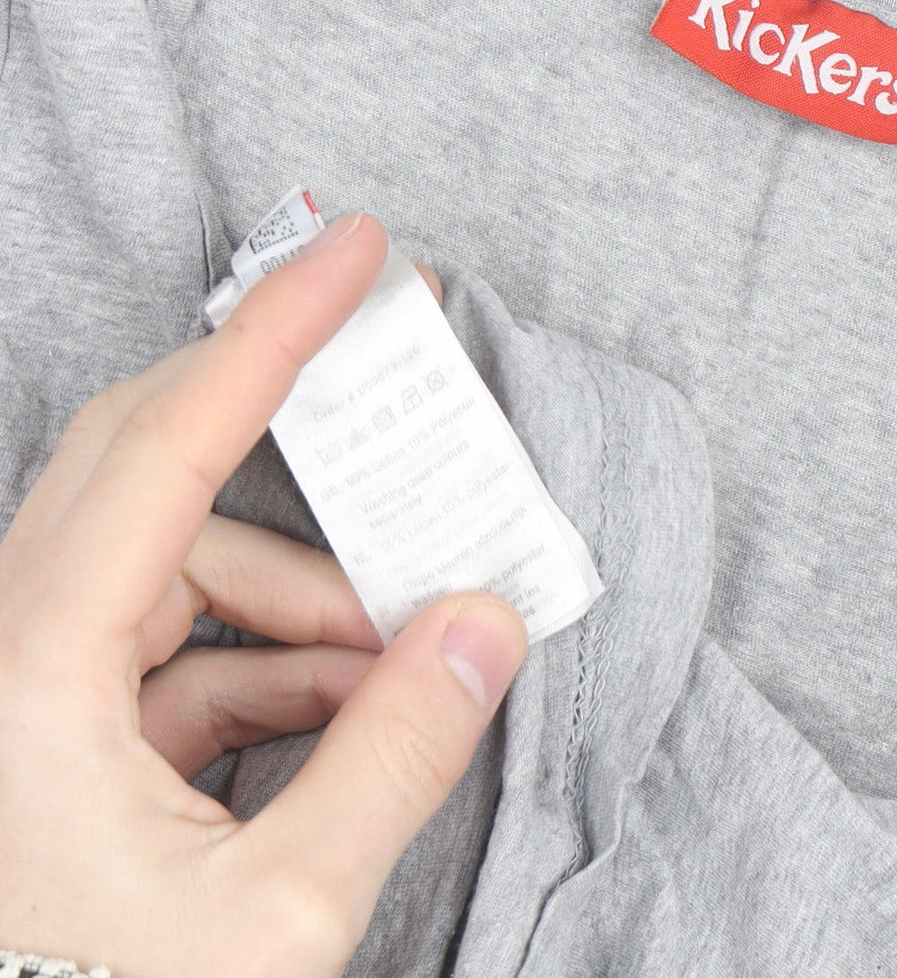 Kickers Men's Grey Tank Top M Graphic Print Activewear Vest