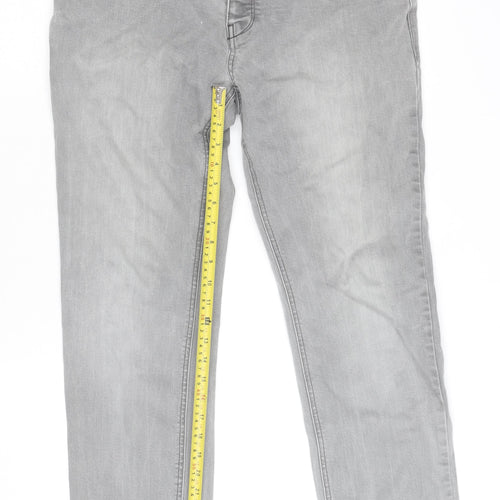 Next Women’s Grey Straight Leg Stretch Denim Jeans Size 34R