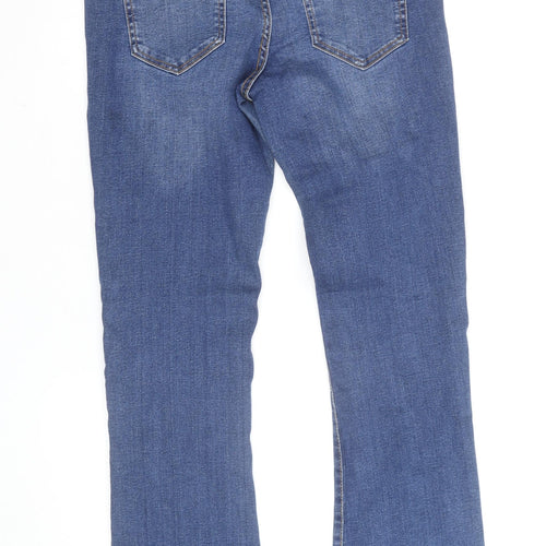 Primark Women's Blue Bootcut High Waist Stretch Denim Jeans Size 16