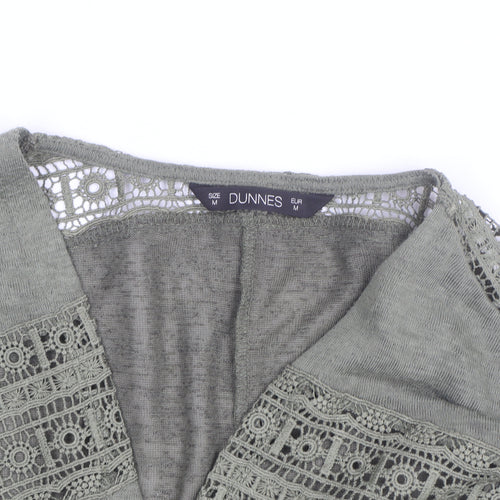 Dunnes Women’s Green Crochet Detail Kimono Blouse M