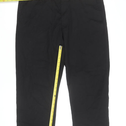 Dunnes Stores Men's Black Regular Fit Chino Trousers 40in Waist 31in Leg
