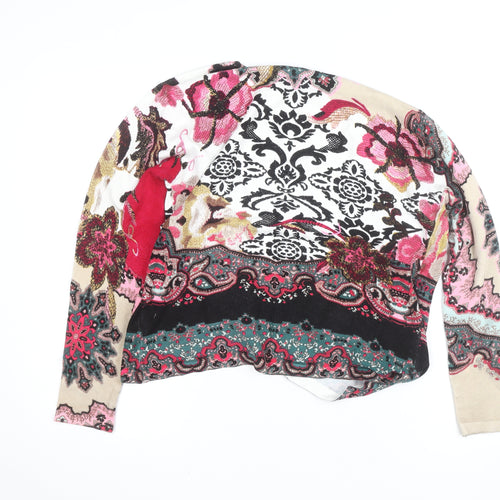 Christina Women's Multicoloured Floral V-Neck Cardigan L