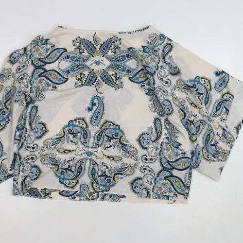 Dorothy Perkins Women’s Multicoloured Paisley Chiffon Tunic Blouse Size 12