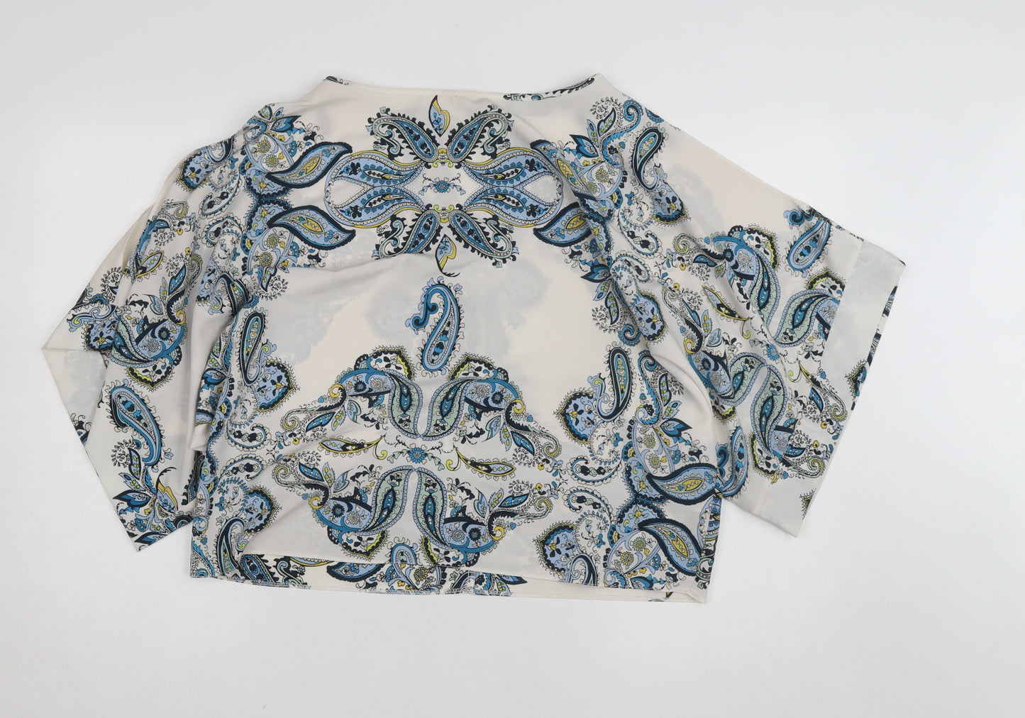 Dorothy Perkins Women’s Multicoloured Paisley Chiffon Tunic Blouse Size 12