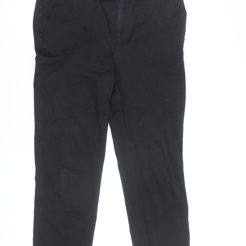 Lauren Ralph Lauren Women's Black Cotton Chino Trousers Size 12